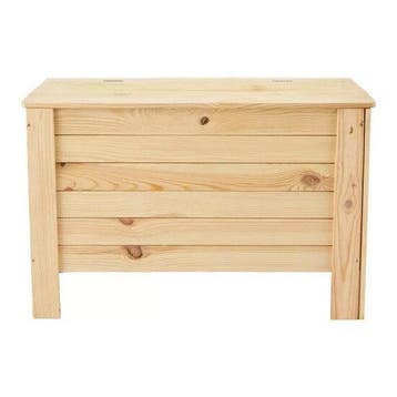 Houten kist met klep deksel, 80 x 51 x 39 cm, inhoud 100L, Minder dan 50 cm, 100 tot 150 cm, 50 tot 75 cm, Verzenden