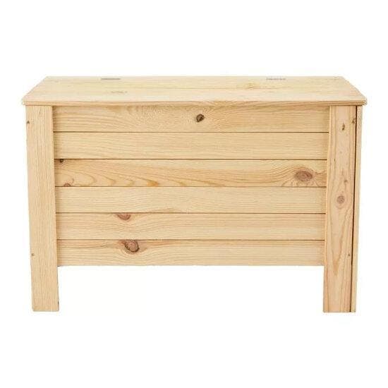 Houten kist met klep deksel, 80 x 51 x 39 cm, inhoud 100L, Huis en Inrichting, Woonaccessoires | Kisten, 100 tot 150 cm, Nieuw