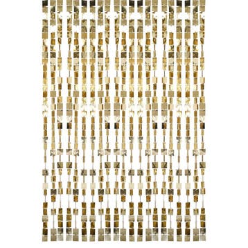 Gouden Deurgordijn 96cm, Hobby en Vrije tijd, Feestartikelen, Verzenden, Nieuw