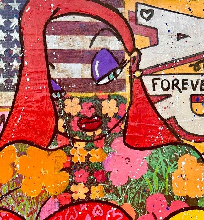 JO Y POSSO - Forever, Antiek en Kunst, Kunst | Schilderijen | Modern