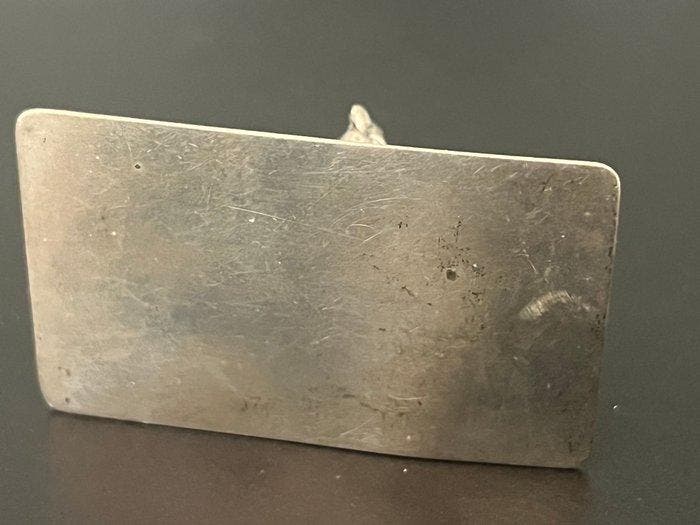 Beeldje - Man met geit - .835 zilver, Antiek en Kunst, Antiek | Zilver en Goud