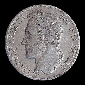 Belgique. Léopold Ier. 5 Francs 1835 / Position B / Rare