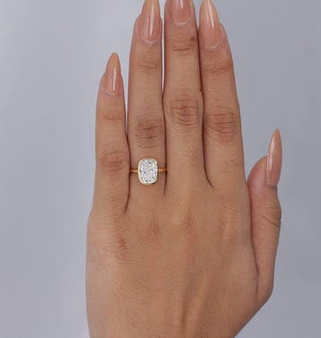 Zonder minimumprijs - Ring - 14 karaat Geel goud - 3.33ct., Nieuw