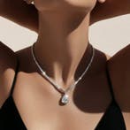 Halsketting - 18 karaat Witgoud - 6.75ct. tw. Diamant, Handtassen en Accessoires, Nieuw