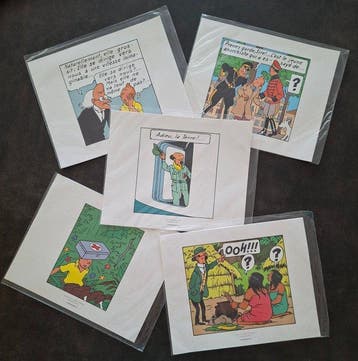Tintin - 15 Lithographies Scènes des albums Tintin - 15, Livres