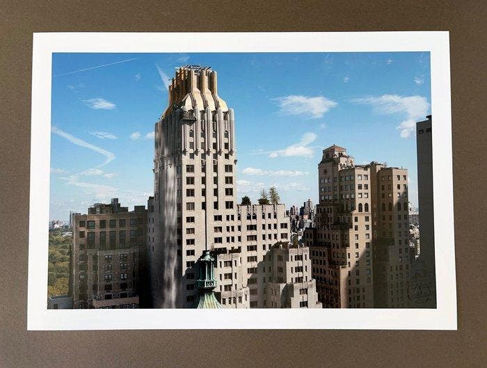 Andre Lichtenberg - NY, Brown & Blue, Antiek en Kunst, Kunst | Designobjecten