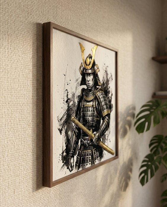MEDSAN - Sumi-e Golden Shogun () - UNIQUE EDITION, Antiek en Kunst, Kunst | Designobjecten