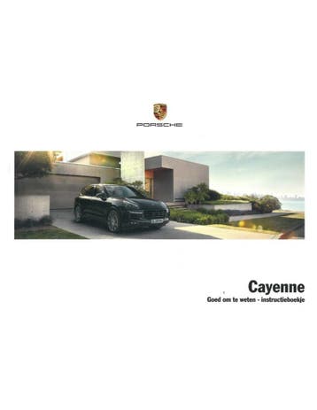 2018 PORSCHE CAYENNE INSTRUCTIEBOEKJE NEDERLANDS, Ophalen of Verzenden