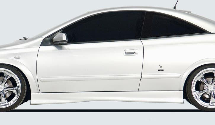 Rieger side skirt | Astra G - 3-drs., Coupé, Cabrio | l stuk, Auto-onderdelen, Carrosserie, Nieuw, Opel, Verzenden