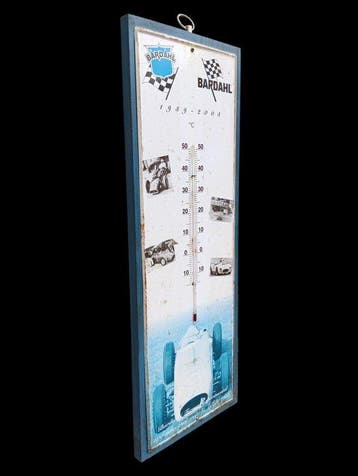 Thermometer - Hout, Metaal - Oude thermometer