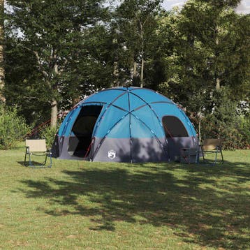 vidaXL Koepeltent met dak met opslag Blauw 475 x 475 x 235, Verzenden, Nieuw