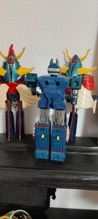 Bandai - Speelgoed robot Popy Chogokin Brave Raideen & Sun, Antiek en Kunst, Antiek | Overige Antiek
