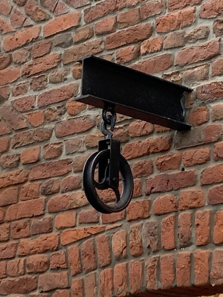 Zwarte hijshaak 180mm, Tuin en Terras, Overige Tuin en Terras, Verzenden