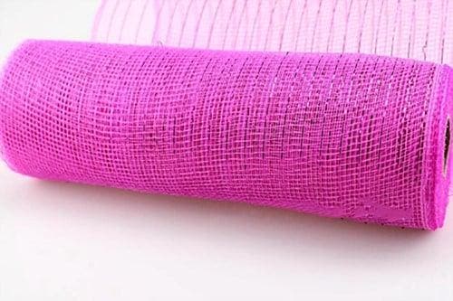 Decomesh metallic cerise dark pink 26 cm rol 9 meter voor, Maison & Meubles, Accessoires pour la Maison | Plantes & Fleurs artificielles