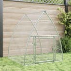 vidaXL Konijnenhok 105x100x120 cm gegalvaniseerd staal, Verzenden, Nieuw