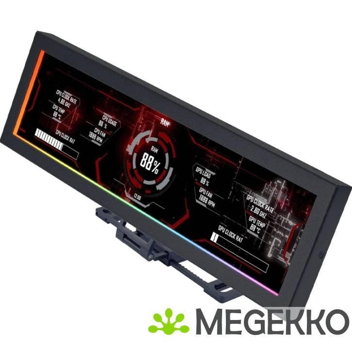 Lian Li 8.8  Universal Screen Mount Black, Computers en Software, Computerbehuizingen, Nieuw, Verzenden