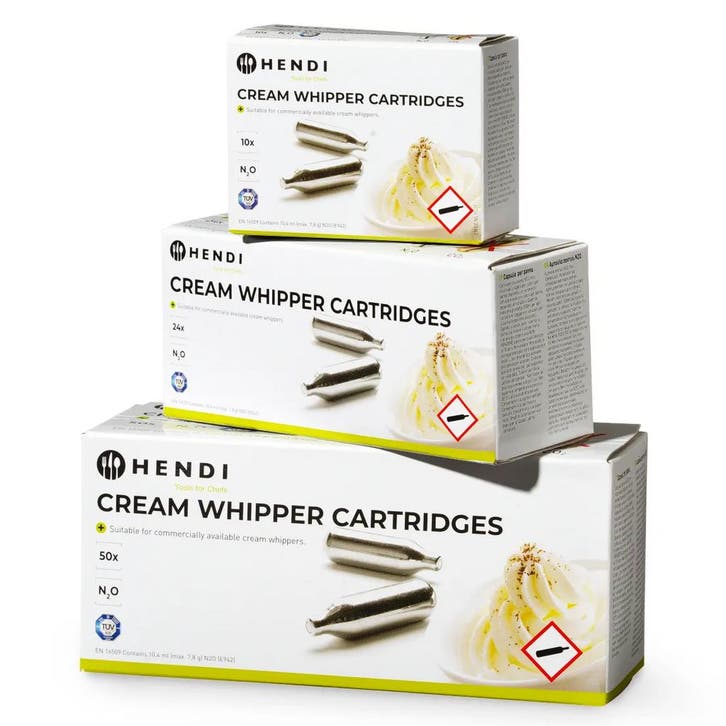 Slagroompatronen | 24 Stuks HENDI, Zakelijke goederen, Horeca | Keukenapparatuur, Nieuw in verpakking, Verzenden