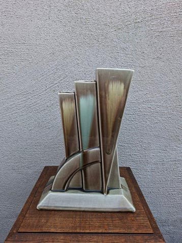 Art-Deco 1930-1940 - Vaas - 56 - Geglazuurd Keramiek -
