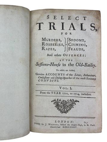 J. Wilford - Select Trials for Murders, Robberies, Rapes,