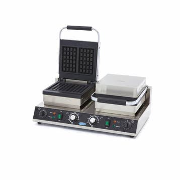 Wafelijzer | 50–300°C | RVS | Vier wafels tegelijk | 3kW, Verzenden, Nieuw in verpakking