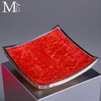 Echt exclusief exemplaar - rood bamboe-koraal met zilveren