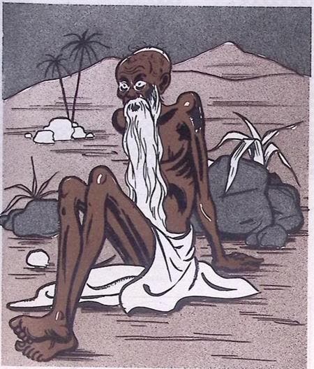 Spotprent De laatste Abessijn zit te wachten op de vredes..., Antiek en Kunst, Kunst | Litho's en Zeefdrukken, Verzenden