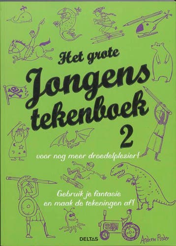 Het grote jongens tekenboek 2 9789044727661 Andrew Pinder, Verzenden, Gelezen, Andrew Pinder