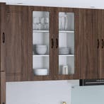 vidaXL Keukenkast aan de muur Lucca Bruin eiken 80 x 31 x, Huis en Inrichting, Verzenden, Nieuw