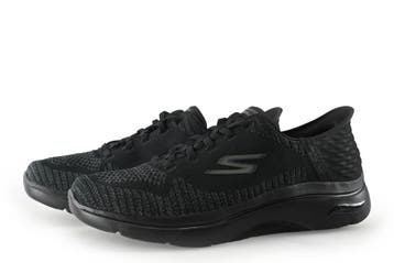 Skechers Instappers in maat 45 Zwart, Kleding | Heren, Schoenen, Verzenden, Zwart, Overige typen, Zo goed als nieuw