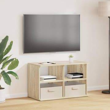 vidaXL TV-stand met lade Sonoma Eik 79 x 40 x 48 cm, Verzenden