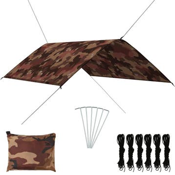 vidaXL Afdekzeil 3x2 m camouflage, Tuin en Terras, Verzenden, Nieuw