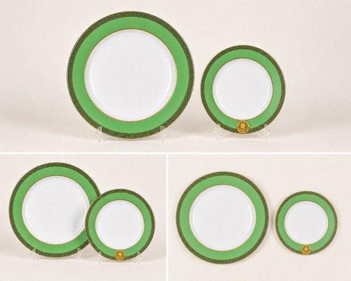 Rosenthal, Versace - Tafelservies voor 12 (24) - Porselein,, Antiek en Kunst, Antiek | Meubels | Tafels