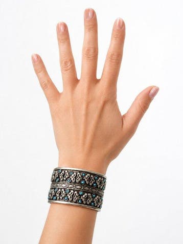 Vintage armband - Zilver - Turkmenistan