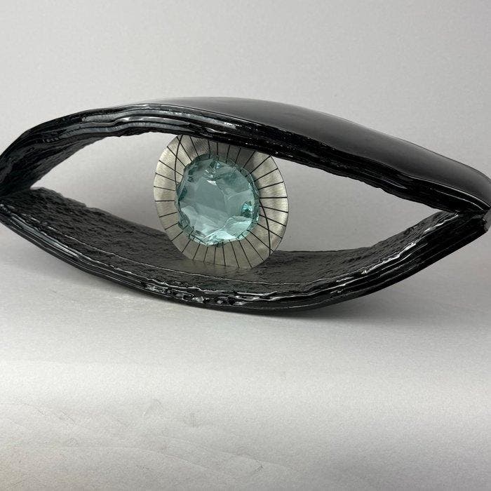 Andrzej Rafalski (1957) - LARGE -Hand made Glass Eye, Antiek en Kunst, Kunst | Designobjecten