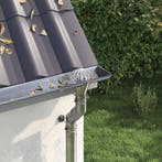 vidaXL Gootblad beschermer 8 pcs Zilver 75 mm Roestvrij, Verzenden, Nieuw