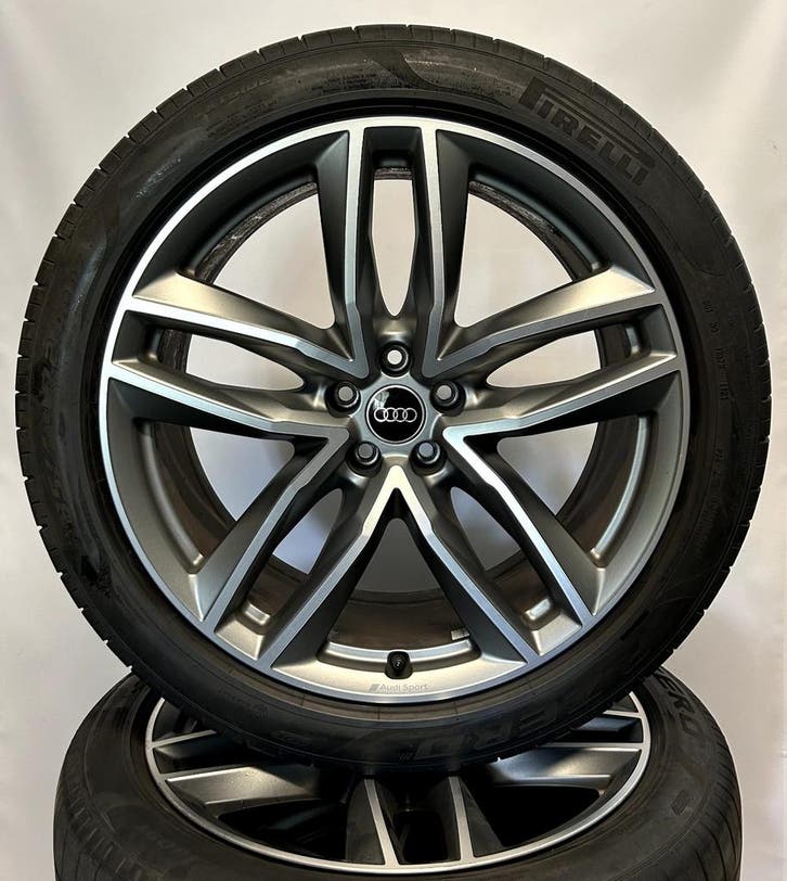 Audi Q7 SQ7 | 21 inch Audi Sport Velgen + Banden, Autos : Pièces & Accessoires, Pneus & Jantes, Enlèvement ou Envoi