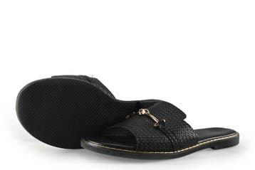 DSTRCT Slippers in maat 41 Zwart, Kleding | Dames, Slippers, Verzenden, Zwart, DSTRCT