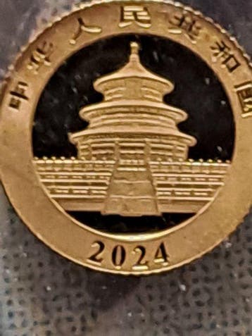 China. 10 Yuan 2024 Panda 1 g (Zonder minimumprijs)