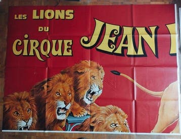 Anonymous - Affiche cirque Jean RICHARD - Années 1970, Antiquités & Art