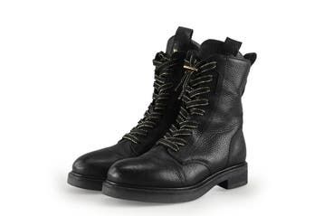 VIA VAI Veterboots in maat 38 Zwart, Kleding | Dames, Schoenen, Verzenden, Zwart, Overige typen, Zo goed als nieuw