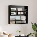 vidaXL Tijdschriftenrek Zwart Eiken 80 x 12 x 70 cm Bewerkt, Verzenden, Nieuw