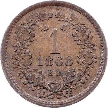 Hongrie. François-Joseph Ier. 1 Kreuzer 1868