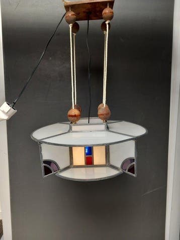 Lamp - Glas - Glas-in-lood hanglamp