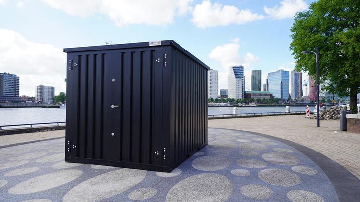 Tuinkast van Zelfbouwcontainer - Container tuinhuis - OP=OP!, Tuin en Terras, Tuinhuizen, Tuinhuis, Nieuw, Metaal