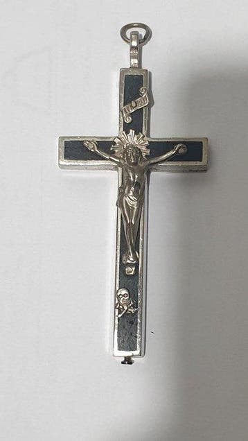 Reliekhouder - Messing, Verzilverd, Hout - 1920-1930 -