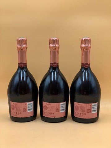 Ruinart, Rosé - Champagne Brut - 3 Bouteilles (0,75 L), Verzamelen, Nieuw