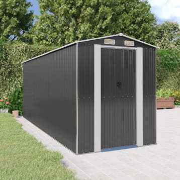 vidaXL Tuinschuur 192x523x223 cm gegalvaniseerd staal, Verzenden