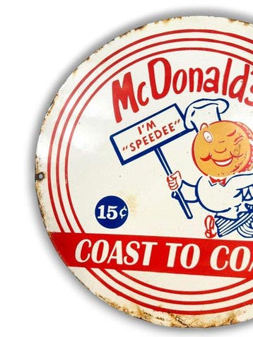 Mc Donald’s - Plaque émaillée - Émail