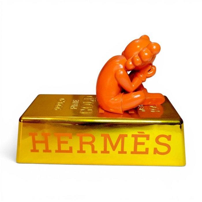 BADFACE - Luxury Gold Hermes x Kaws, Antiek en Kunst, Kunst | Designobjecten