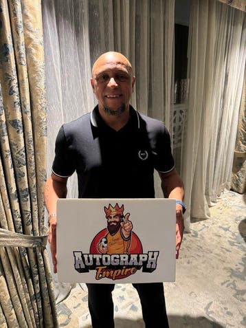 Brazil - Roberto Carlos - Photo signée encadrée (11 x 8